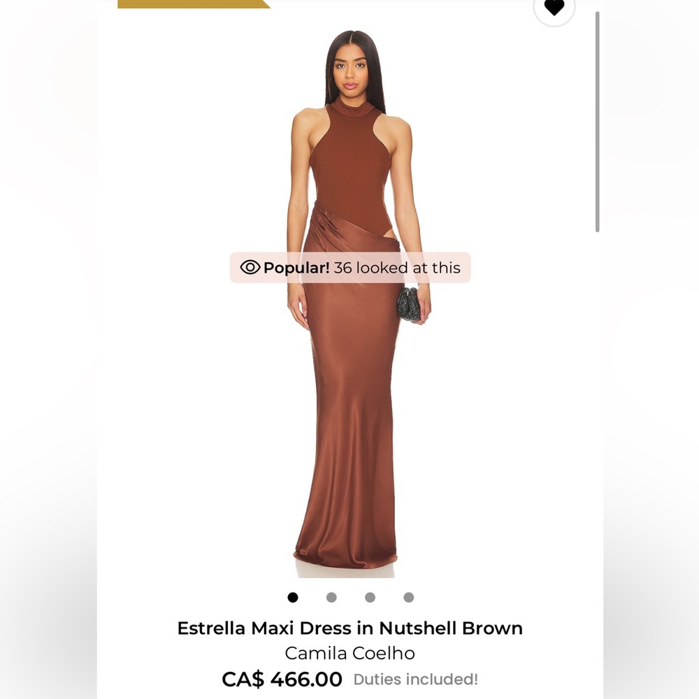 Camila Coelho Estrella brown 2 piece dress, medium - Picture 7 of 16